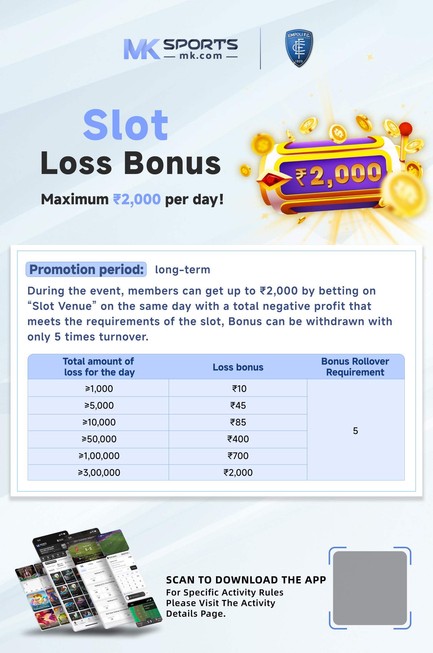 slot machine pay table example